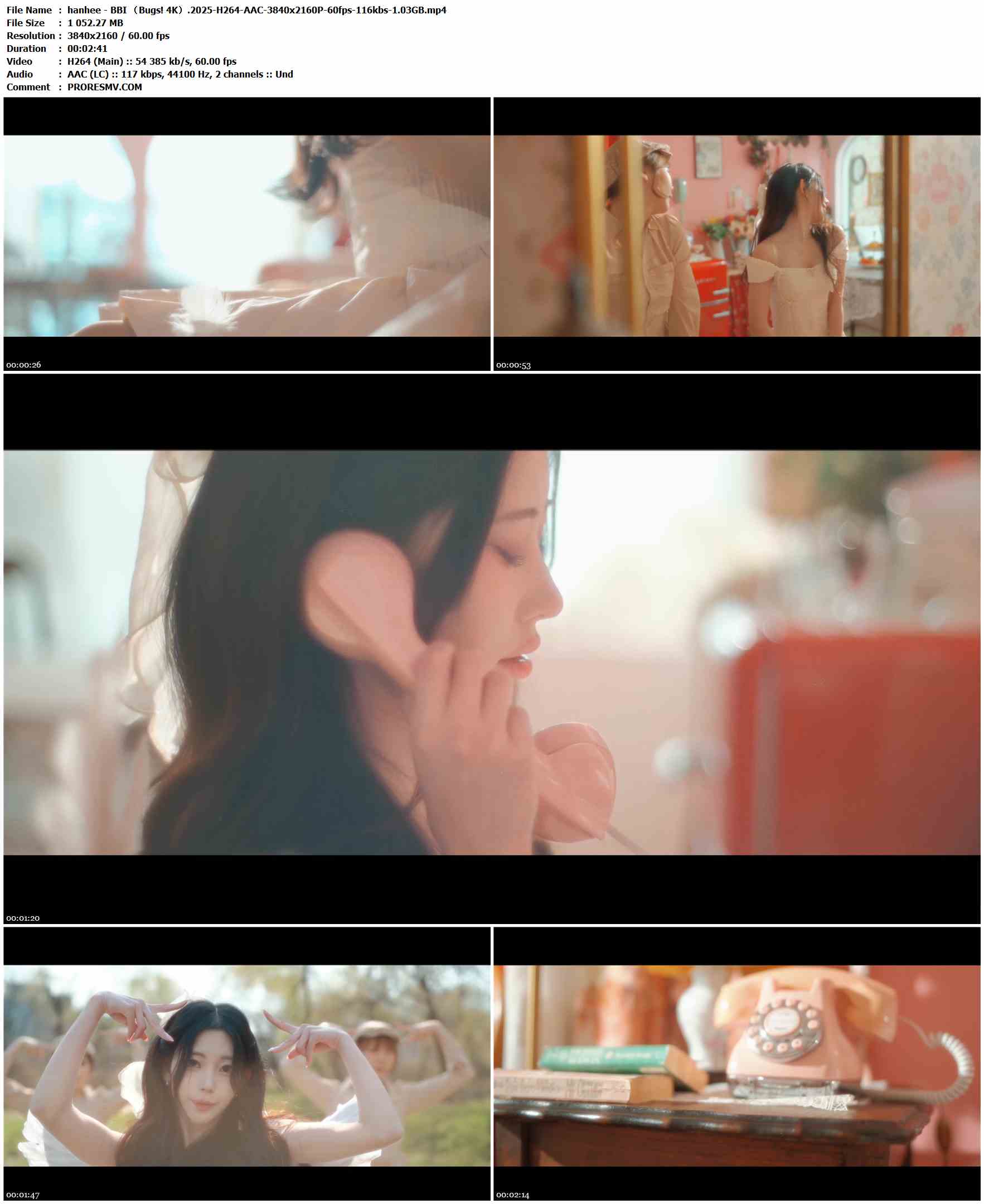 hanhee - BBI （Bugs! 4K）.2025-H264-AAC-3840x2160P-60fps-116kbs-1.03GB官方MV_高清MV